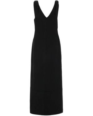Co. Pleated Slip Dress - Black