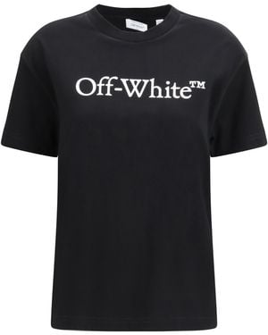 Off-White c/o Virgil Abloh Big Logo Bookish T-Shirt - Black