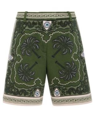 La DoubleJ Printed Shorts - Green
