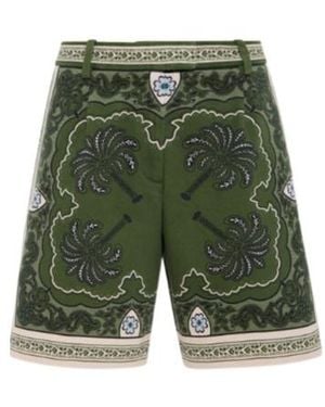 La DoubleJ Printed Shorts - Green