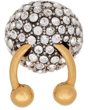 Balmain Piercing Embellished Ring - Metallic