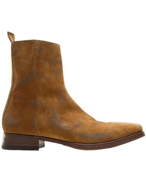 Acne Studios Suede Ankle Boots - Brown