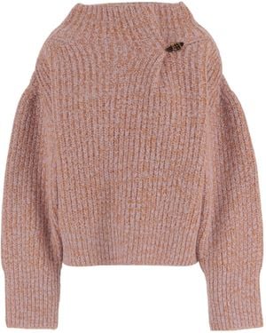 Dries Van Noten Long-Sleeved Sweater - Pink