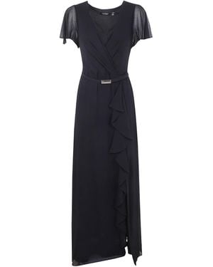 Ralph Lauren Lauren Flared Cut Maxi Dress - Black