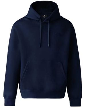 Mackage Krystian Logo-Detail Hoodie - Blue