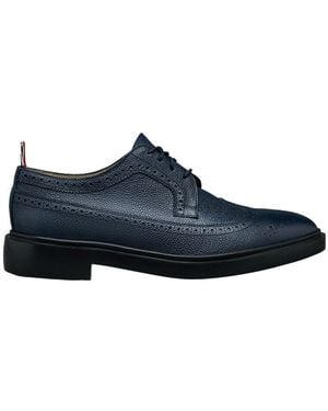 Thom Browne Pebbled Leather Longwing Brogues - Blue