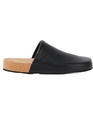 Balenciaga X Scholl Leather Mules - Black