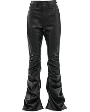 Junya Watanabe Ruffled Flared Pants - Black