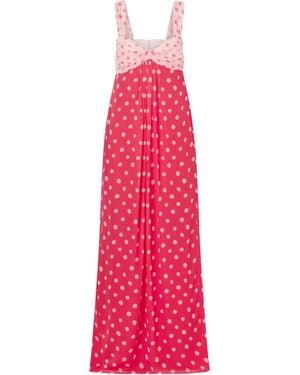 Saloni Soft Ruched Bust Dress - Pink