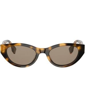 Fendi Eyewear Cat Eye Frame Sunglasses - White