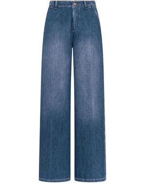 Seventy Wide-Leg Trousers - Blue