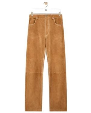 Loewe Casual Trousers With Belt Loops - Natural