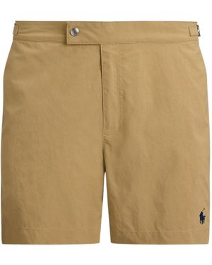 Polo Ralph Lauren Pony Logo Swim Trunks - Natural