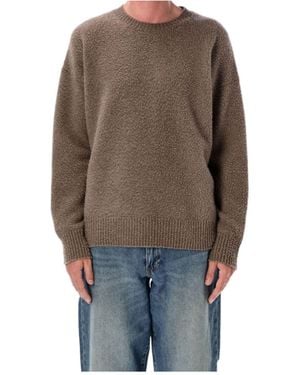 Roberto Collina Textured Crewneck Jumper - Grey