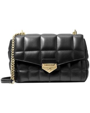 Michael Kors Soho Large Quilted Shoulder Bag - Black