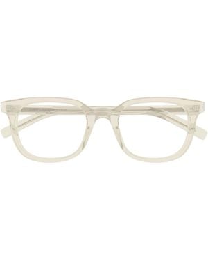 Saint Laurent Square-Frame Glasses - White