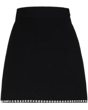 Miu Miu Cady Miniskirt - Black