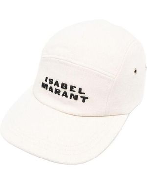 Isabel Marant Logo-Embroidered Baseball Cap - White