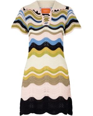 La DoubleJ Chevron Mini Dress - Yellow