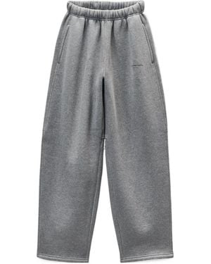 Alexander Wang Allover Crystal Hotfix Mid-Rise Sweatpant - Grey