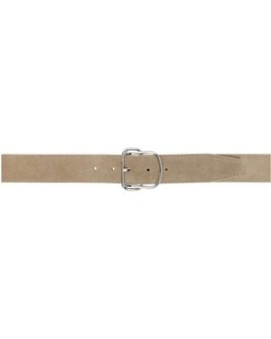 TOTEME Swirl Suede Belt - White
