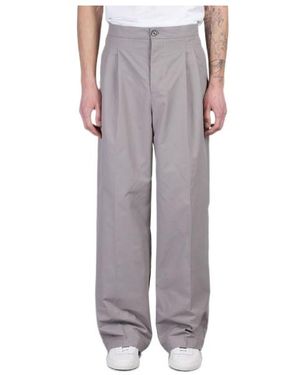 Ami Paris Ami Wide-Leg Cargo Trousers - Grey