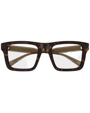 Gucci Eyewear Square Frame Glasses - Metallic
