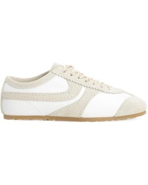 Dries Van Noten Suede-Panelled Trainers - White
