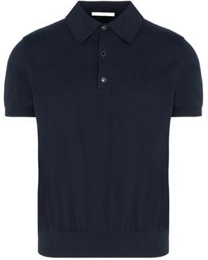 Givenchy Knit Short-Sleeve Polo Shirt - Blue