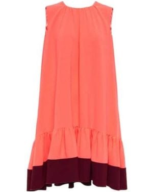 ROKSANDA Fuerza Crepe Mini Dress - Red