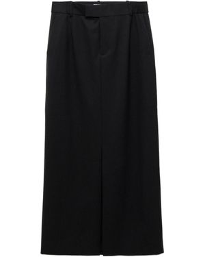 Jonathan Simkhai Kyra High-Waisted Crepe Trousers - Black