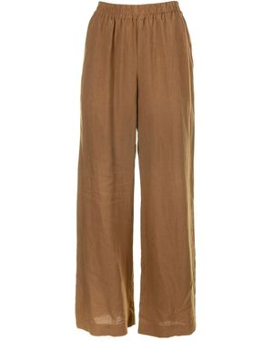 Eleventy Elastic Waist Casual Trousers - Brown