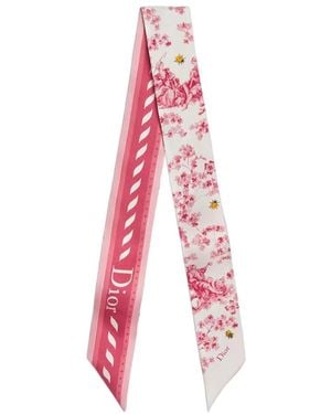 Dior Toile De Jouy Clover Mitzah Scarf - Pink