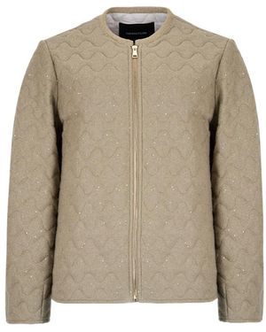 Fabiana Filippi Long-Sleeved Casual Jacket - Natural