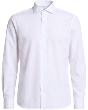 Peserico Long-Sleeve Button-Up Shirt - White