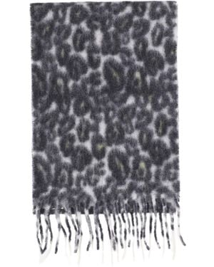 Faliero Sarti Patterned Wrap Scarf - Grey