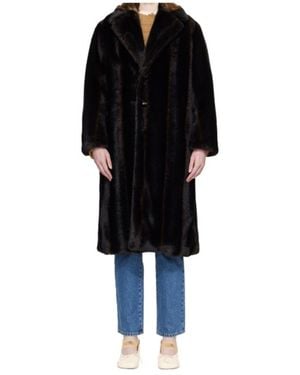 MM6 by Maison Margiela Long-Sleeved Coat - Black