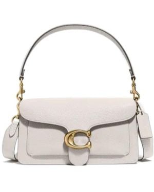 COACH Tabby 26 Logo Plaque Shoulder Bag - Natural