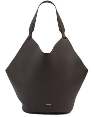 KHAITE Tote With Double Handles And Soft Shape - Black