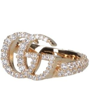 Gucci Gg Marmont Embellished Ring - Metallic