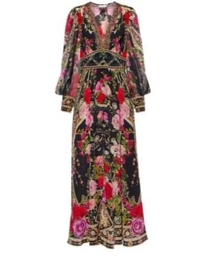 CAMILLA Floral Printed Maxi Dress - Red
