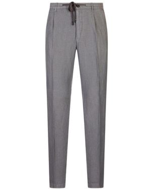 Peserico Lightweight Jogger Trousers - Grey