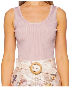 Zimmermann Sleeveless Vest - Pink