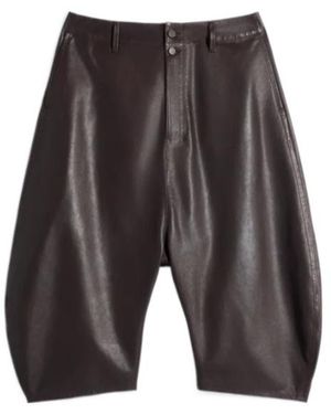 Lemaire Button Detailed Tapered Shorts - Grey