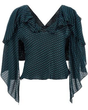 Kiko Kostadinov 'Plexus' Blouse - Blue