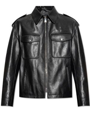 McQueen Long Sleeved Zip-Up Jacket - Black