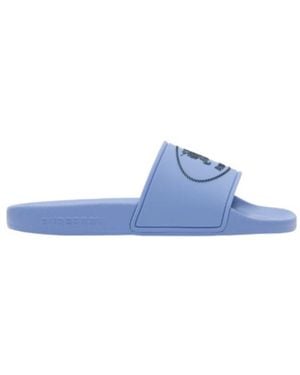 Burberry Knight Stamp Slides - Blue