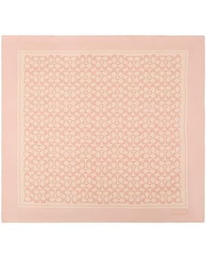 COACH Classic Style Scarf - Pink