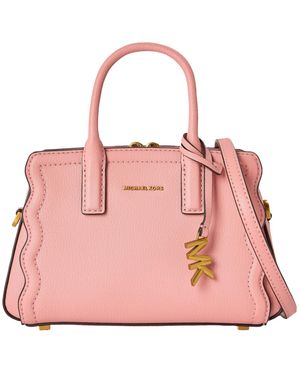 MICHAEL Michael Kors Solid Colour Satchel Bag - Pink