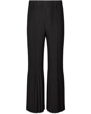 Homme Plissé Issey Miyake Plissé-Effect Trousers - Black